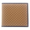 Authentic, New, and Unused Men’s Gucci Brown Signature GG monogram wallet 150404 front view