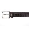 Authentic, New, and Unused Men’s Gucci Crocodile Leather Square Buckle Belt 100B Brown 223901 top view