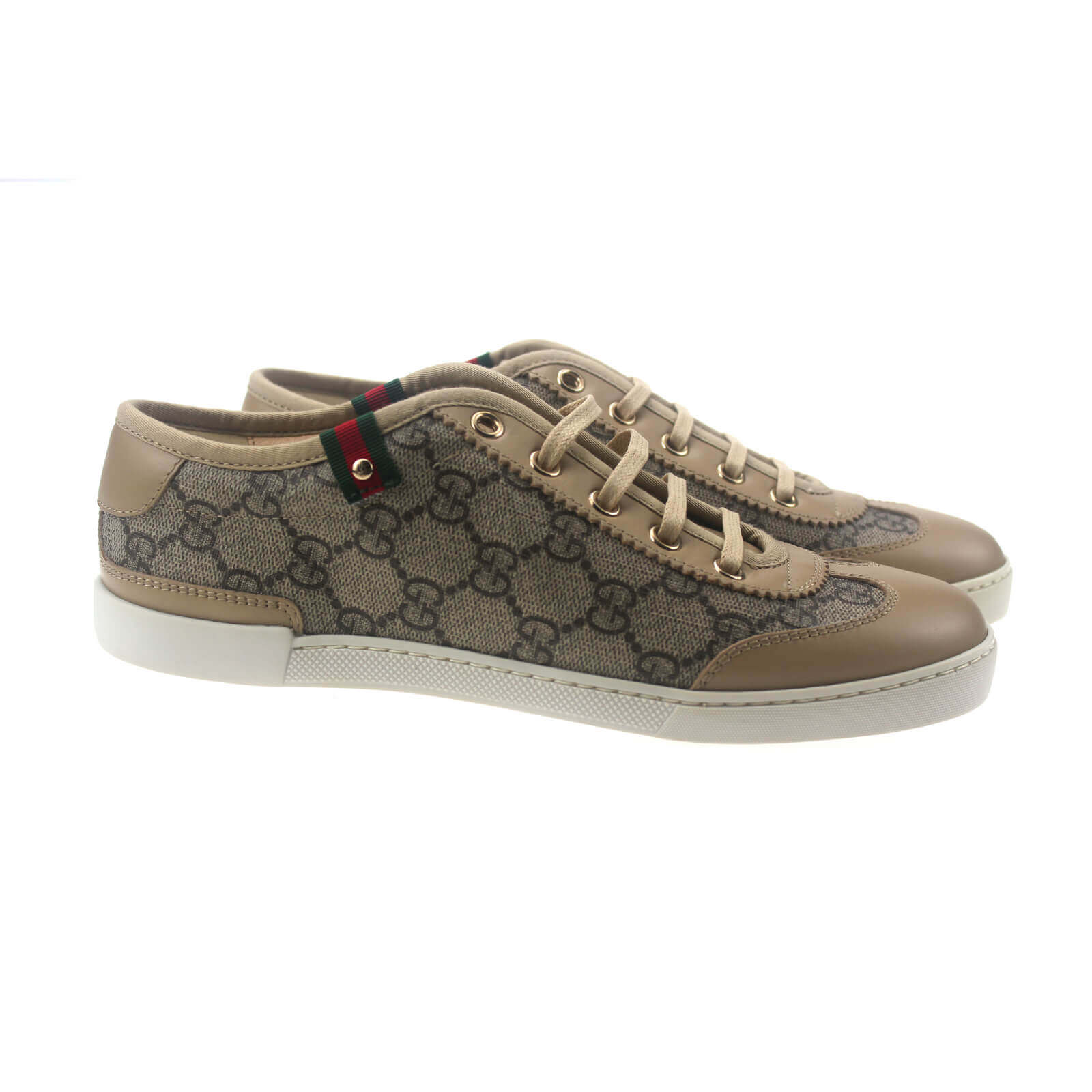 Gucci Sneakers | Monogram GG Canvas Leather Brown | BagBuyBuy