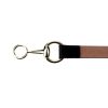 Authentic, New, and Unused Gucci Calfskin Round Buckle Horsebit Belt Black Size85 282349 golden buckle close-up bottom view