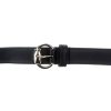 Authentic, New, and Unused Gucci Calfskin Round Buckle Horsebit Belt Black Size85 282349 top view