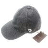 Authentic, New, and Unused Gucci Felted Wool Red Green Band GG Hat Large 353505 front view