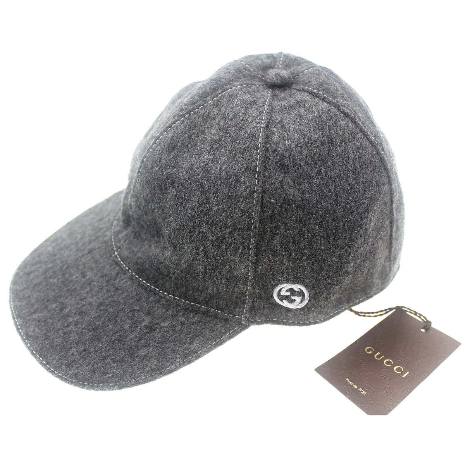 Hat Gucci Grey size M International in Polyester - 28850225
