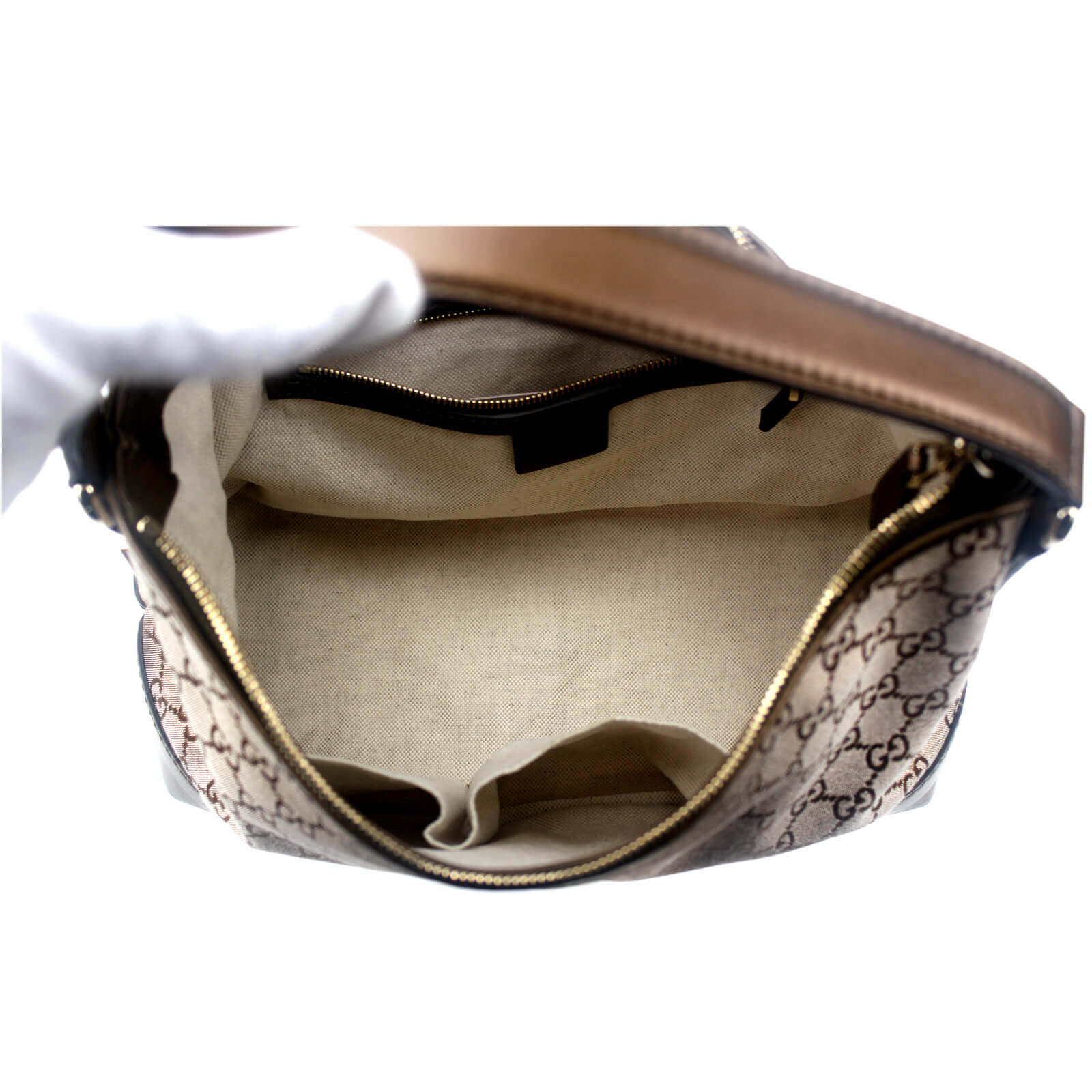 Hobo fabric handbag Gucci Burgundy in Cloth - 35239276