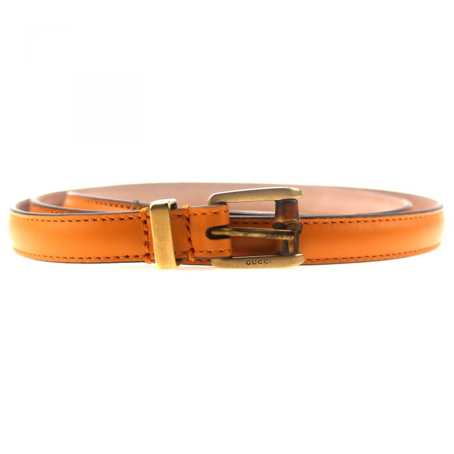 Gucci Belts for Women | Bamboo Buckle Leather OR 90B | BagBuyBuy