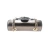 Authentic, New, and Unused Gucci GG Shine Mini Emily Chain Shoulder Bag Sasso 369622 top side view