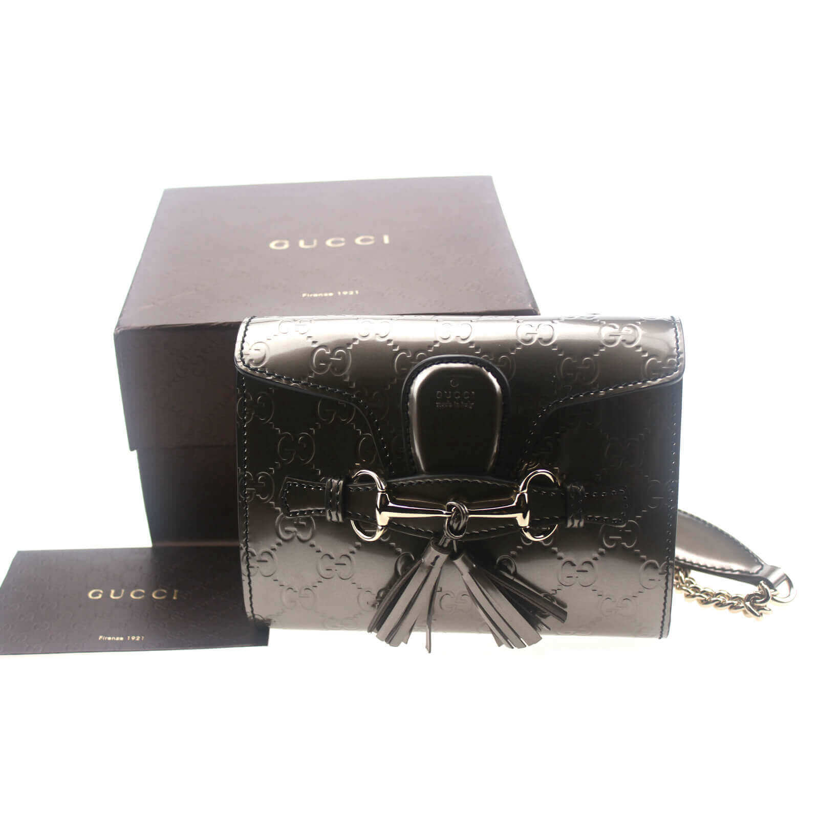 Gucci Shoulder Bag Emily Mini Micro GG Guccissima Leather