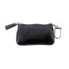 Authentic, New, and Unused Gucci Patent Calfskin Soho Key Case Wallet Black 354358 back view