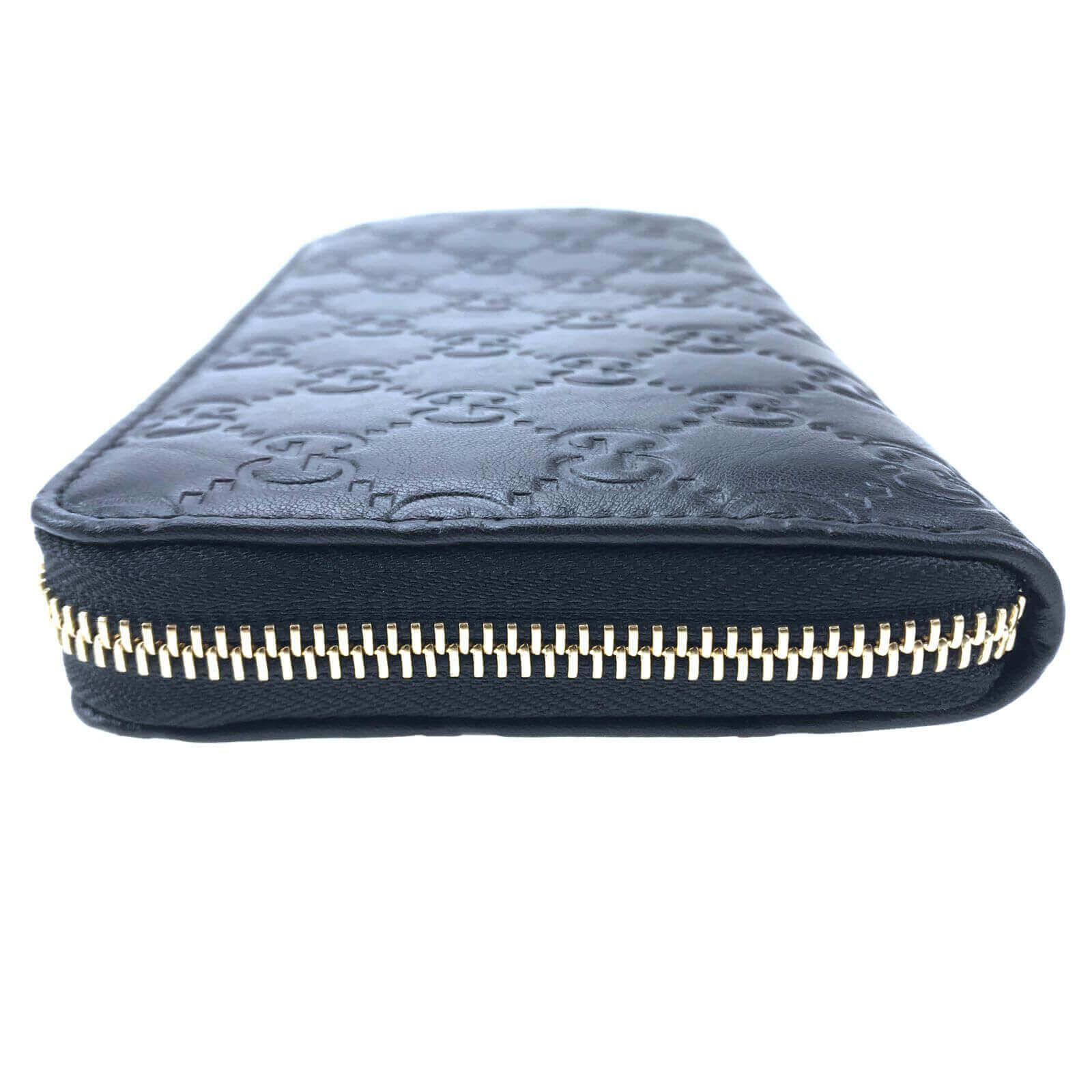 Authentic Gucci Black Leather Zip Around Wallet – Relics to Rhinestones