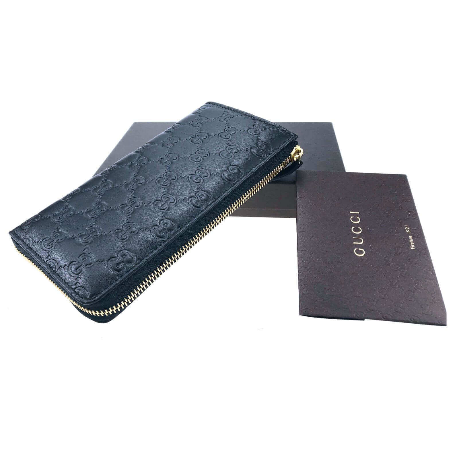 Gucci Wallet Sale | Soft Leather Guccissima Zip Black | BagBuyBuy