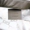 Authentic, New, Unused Gucci GG Nylon Viaggio Collection Tote Bag Green 308877 interior stamped serial number