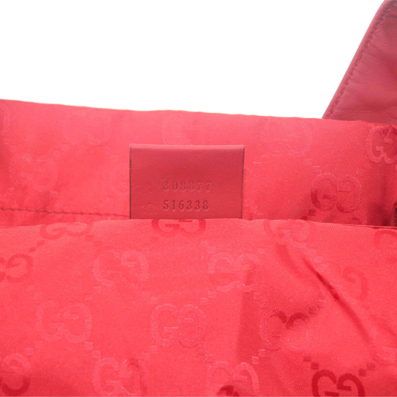 Gucci Red Nylon Toiletry Bag
