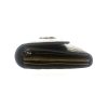 Authentic, New, and Unused Gucci GG Shine Heart Plaque Continental Clutch Wallet Olive Green 245728 minor scuff left corner