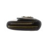 Authentic, New, and Unused Gucci GG Shine Heart Plaque Continental Clutch Wallet Olive Green 245728 minor scuff right corner