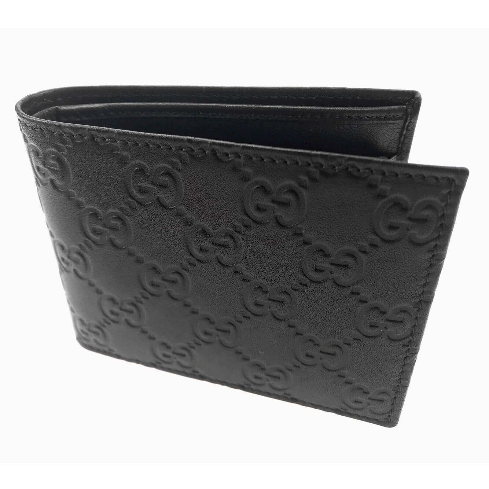 Imran Potato - Cool 'Gucci' Logo Embossed Bifold Wallet (Black) – eluXive