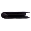 Authentic, New, and Unused Gucci Leather Guccissima Bifold Coin Pocket Wallet Black 143384 bottom side view