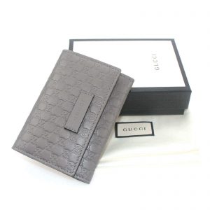 Gucci Card Holder Sale | Guccissima Leather Gray 544030 | BagBuyBuy