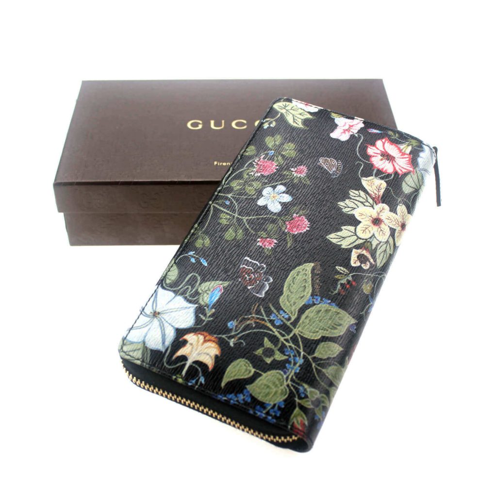 Gucci Wallet Sale | Flora Knight Leather Multicolor 309705 | BagBuyBuy