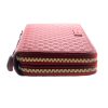 Authentic, New, and Unused Gucci Red Leather Microguccissima Double Zip Travel Wallet 544250 right side view
