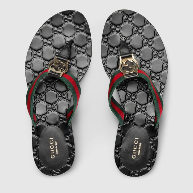 Gucci slides sales wide feet